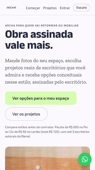 Screenshot of archa.company