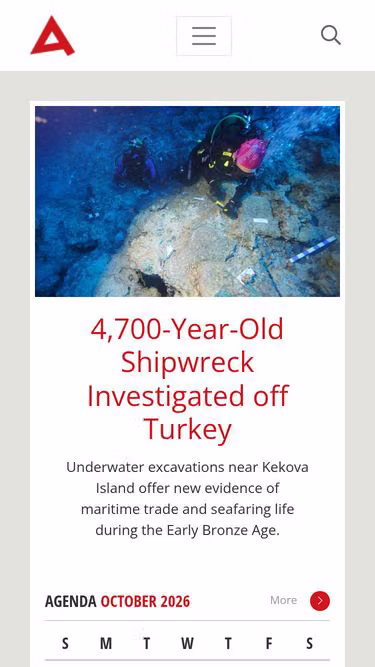 Screenshot of archaeology.wiki