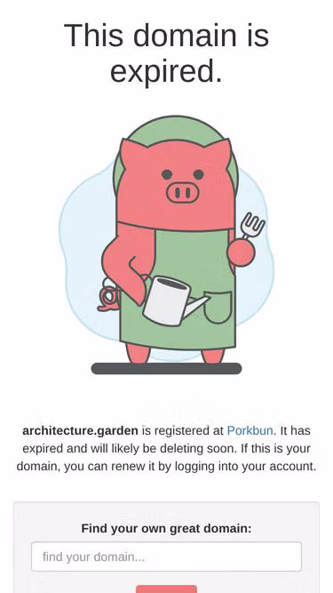 Screenshot of architecture.garden