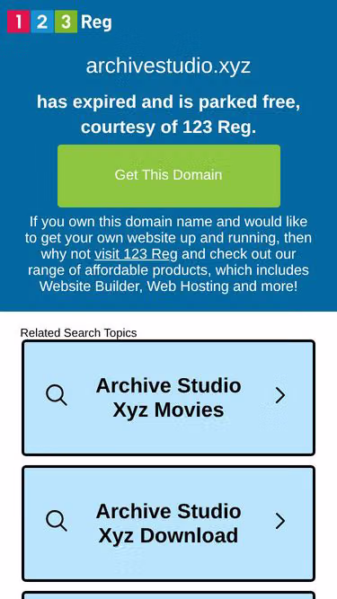 Screenshot of archivestudio.xyz