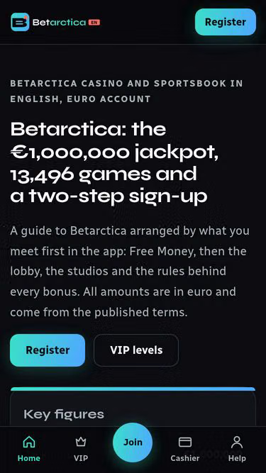 Screenshot of arctica.bet