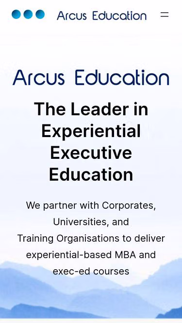 Screenshot of arcus.education