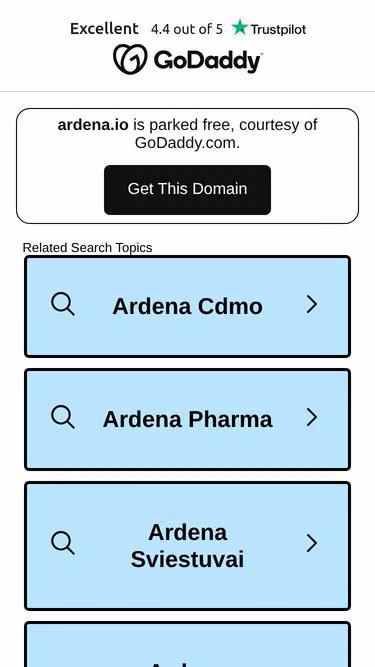 Screenshot of ardena.io
