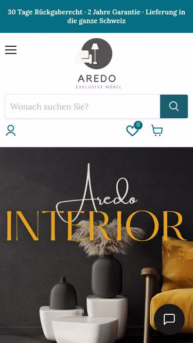 Screenshot of aredo.ch