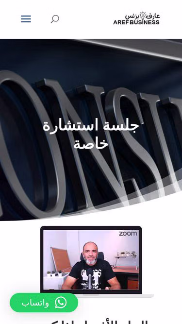 Screenshot of aref.business