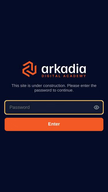 Screenshot of arkadia.academy