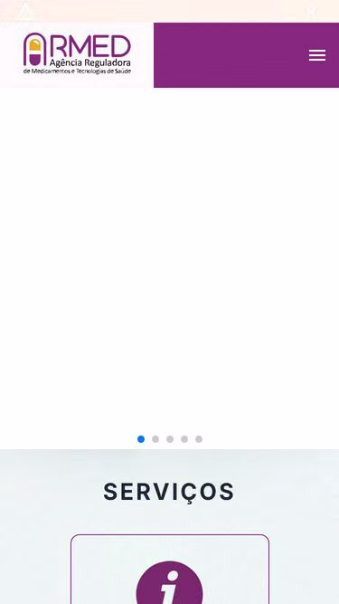 Screenshot of armed.gov.ao