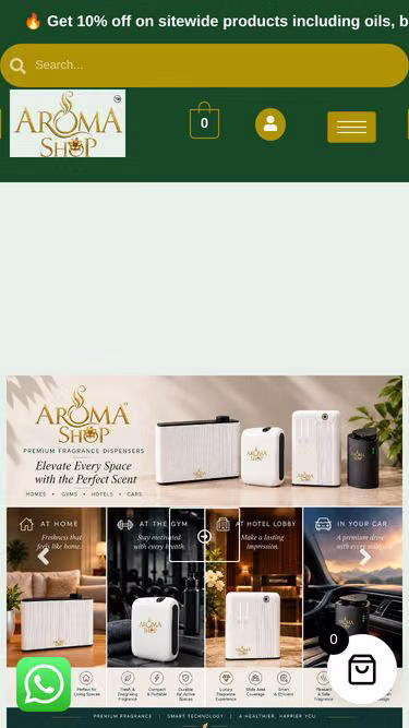 Screenshot of aromashop.one