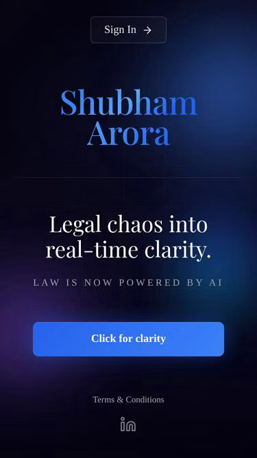 Screenshot of arora.one