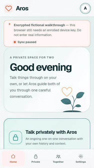 Screenshot of aros.cc