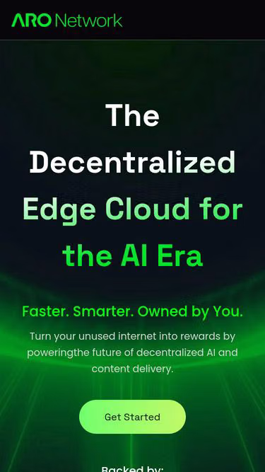 Screenshot of aros.network