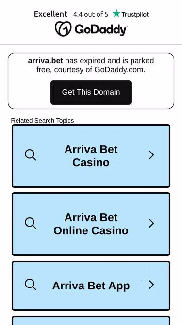 Screenshot of arriva.bet