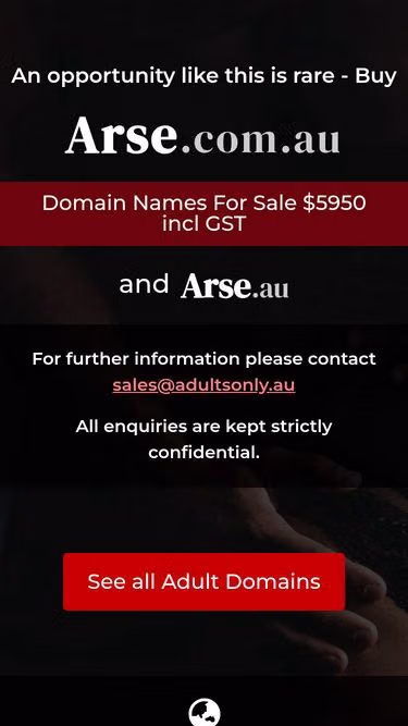 Screenshot of arse.au