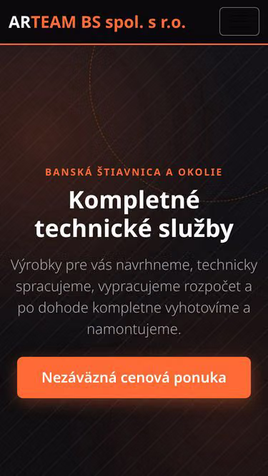 Screenshot of arteam.sk