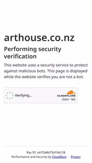 Screenshot of arthouse.co.nz
