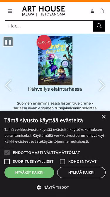 Screenshot of arthouse.fi
