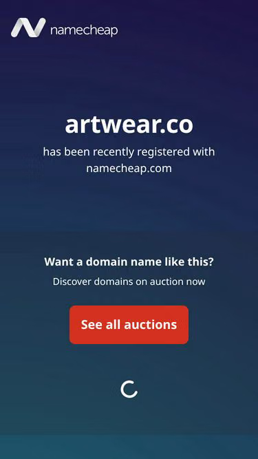 Screenshot of artwear.co