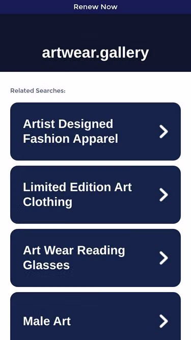 Screenshot of artwear.gallery