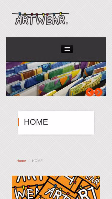 Screenshot of artwear.pt