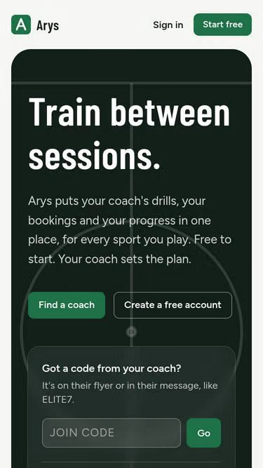 Screenshot of arys.com.au