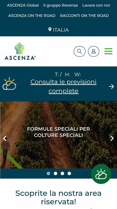 Screenshot of ascenza.it