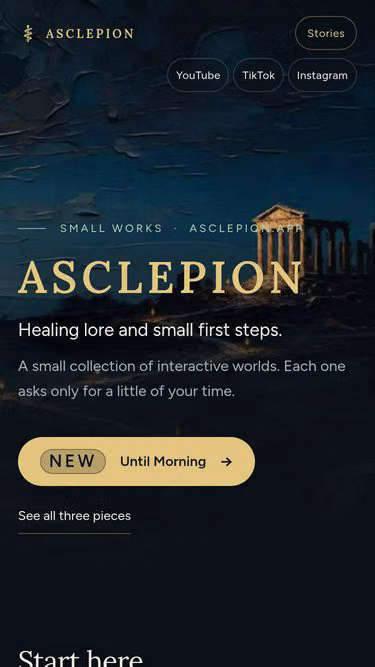 Screenshot of asclepion.app