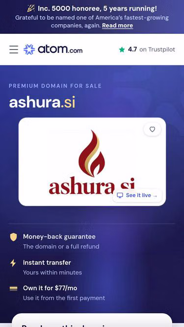 Screenshot of ashura.si