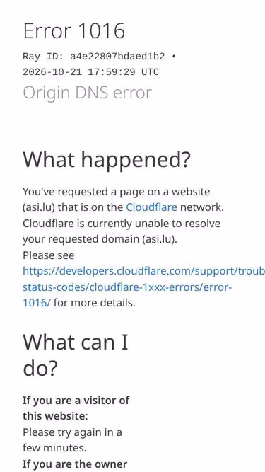 Screenshot of asi.lu