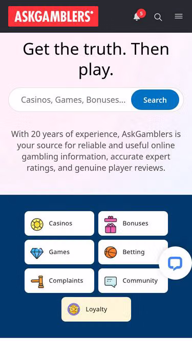 Screenshot of askgamblers.jp