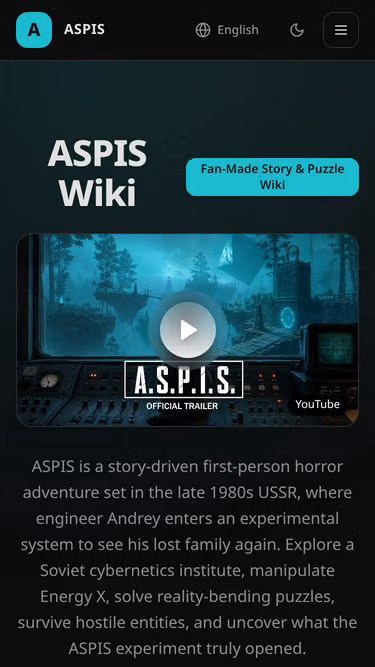 Screenshot of aspis.wiki