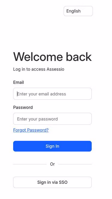 Screenshot of assessio.online