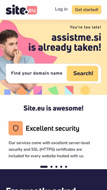 Screenshot of assistme.si