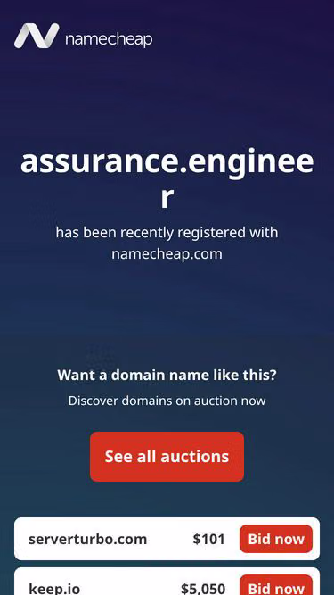 Screenshot of assurance.engineer