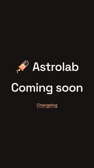 Screenshot of astrolab.build