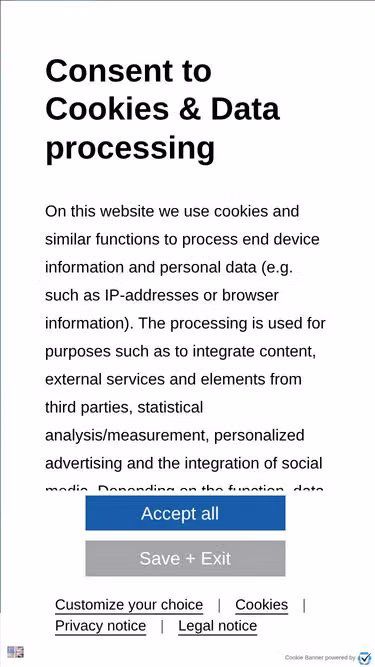 Screenshot of ate.de