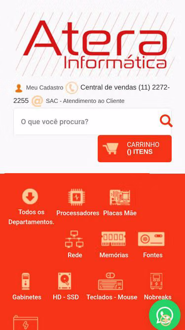 Screenshot of atera.com.br