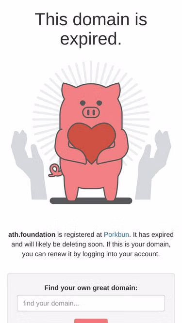 Screenshot of ath.foundation