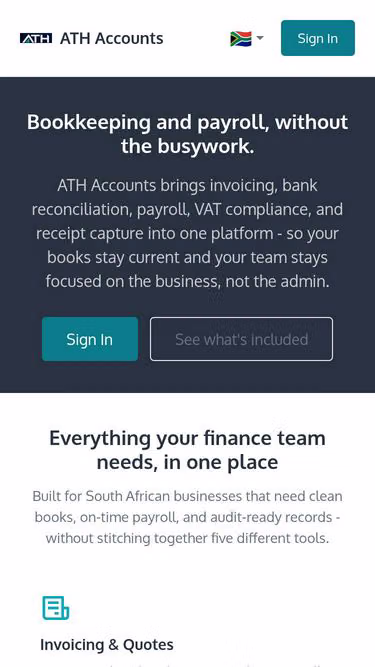 Screenshot of ath.solutions