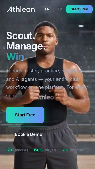 Screenshot of athleon.io