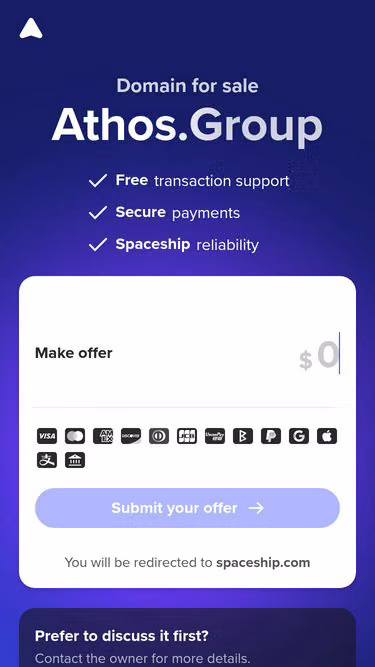 Screenshot of athos.group