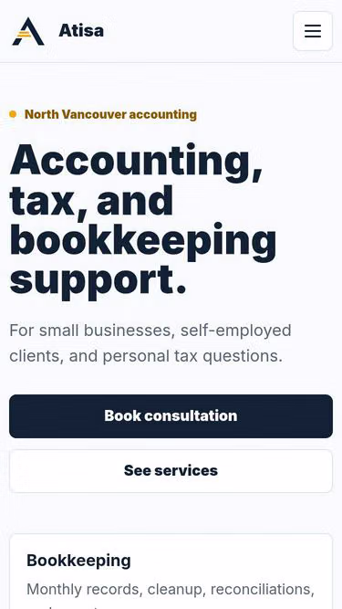 Screenshot of atisa.ca