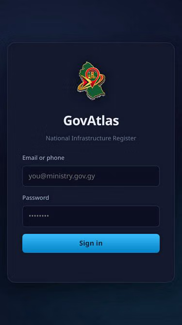 Screenshot of atlas.gov.gy