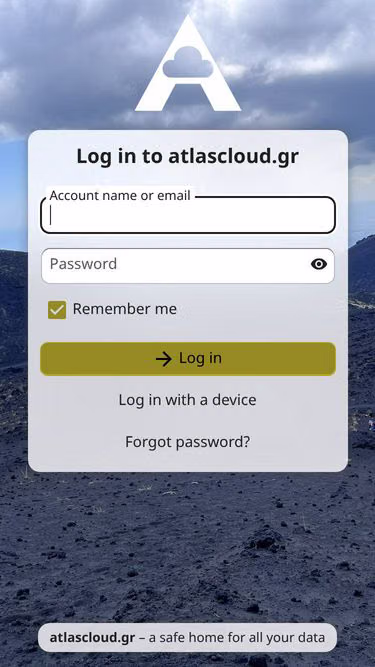 Screenshot of atlascloud.gr