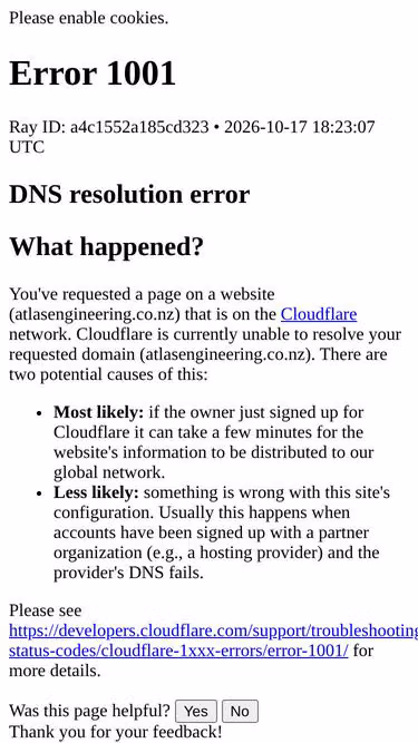 Screenshot of atlasengineering.co.nz