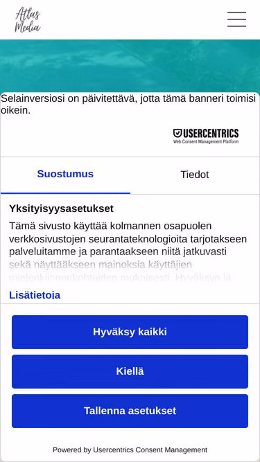 Screenshot of atlasmedia.fi