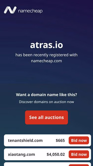 Screenshot of atras.io