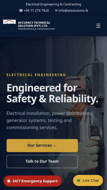 Screenshot of atsolutions.lk