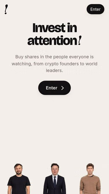 Screenshot of attention.deals