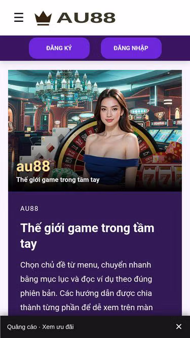 Screenshot of au88vn.mobi