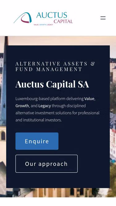 Screenshot of auctus.capital